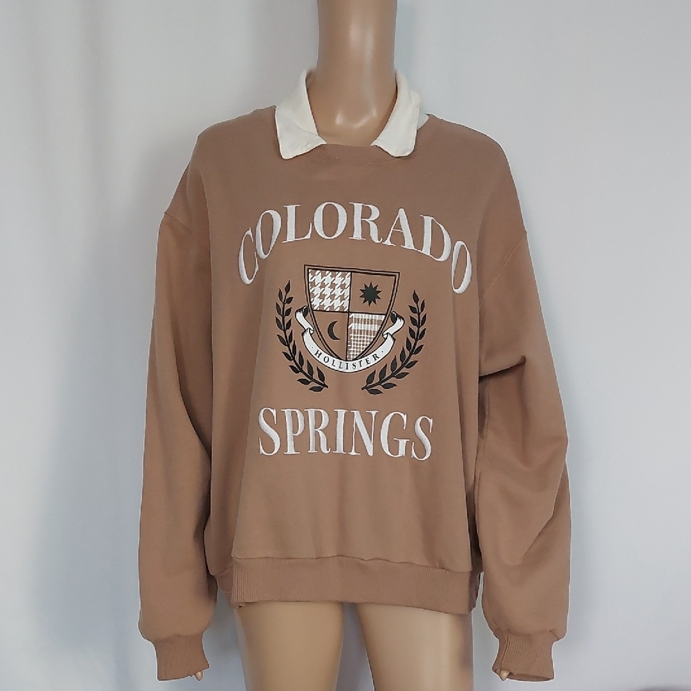 Hollister Collared Crew Neck Sweater
